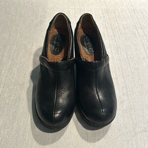 B.Ø.C Black Platform Wedge Loafers